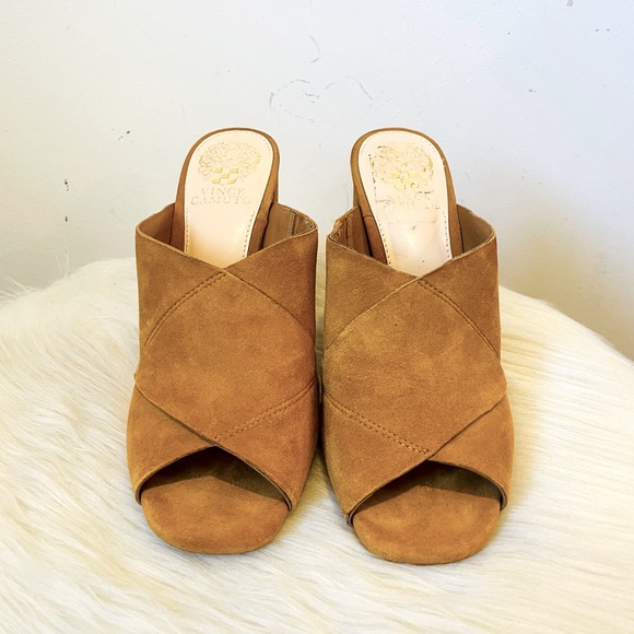 Vince Camuto Shoes - Vince Camuto “Jevan” Suede Mules